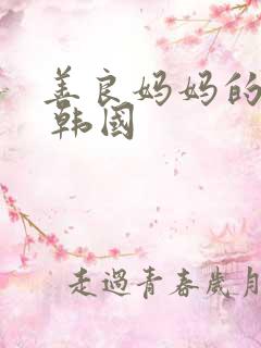 善良妈妈的朋友 韩国