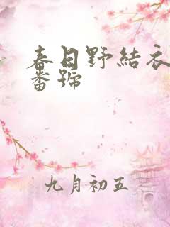 春日野结衣作品番号