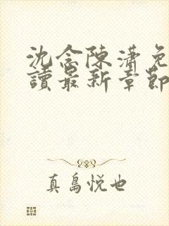 沈念陈潇免费阅读最新章节更新