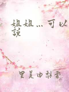 姐姐…可以吗小说