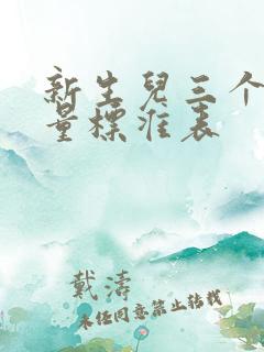 新生儿三个月奶量标准表