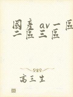 国产 av一区二区三区