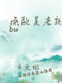 操欧美老熟妇bbw