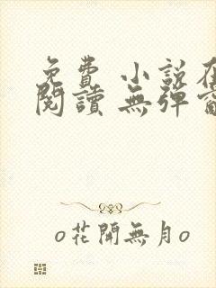 免费 小说在线阅读 无弹窗 网址