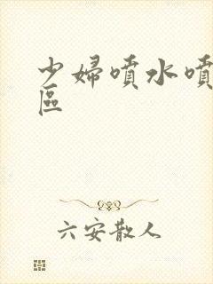 少妇喷水喷潮一区