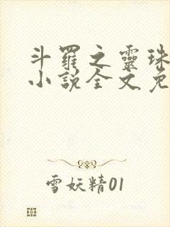 斗罗之灵珠神剑小说全文免费阅读完整版