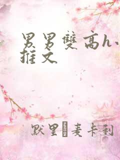 男男双高h小说推文