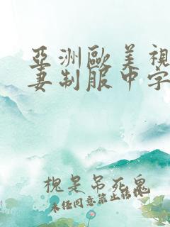 亚洲欧美视频人妻制服中字