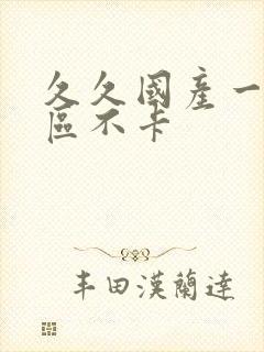 久久国产一区二区不卡