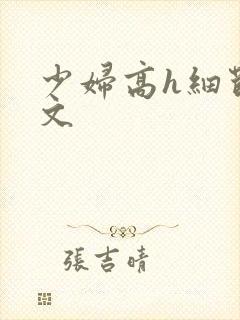少妇高h细节爽文