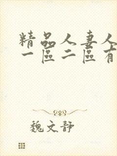 精品人妻人妻人一区二区有限公司
