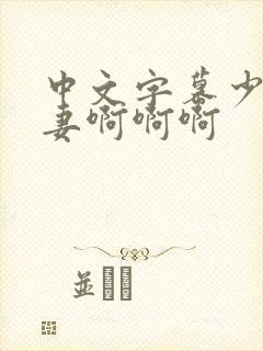 中文字幕少妇人妻啊啊啊