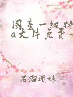 国产一级特黄aa大片免费看