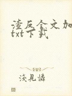 渣反全文加番外txt下载