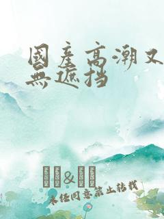 国产高潮又爽又无遮挡