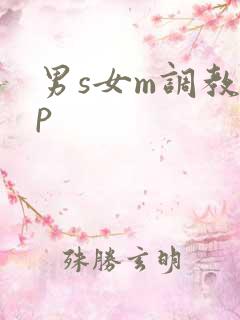 男s女m调教sp