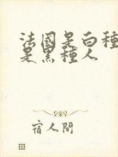 法国是白种人还是黑种人