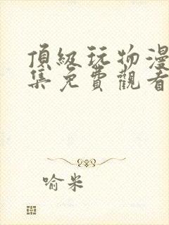 顶级玩物漫画全集免费观看下拉式