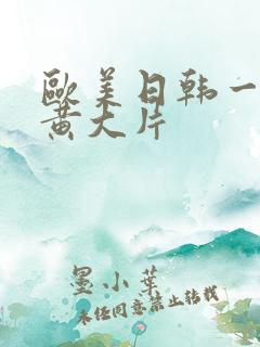 欧美日韩一级特黄大片