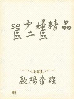 se少妇精品一区二区