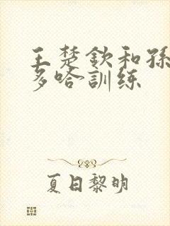 王楚钦和孙颖莎多哈训练