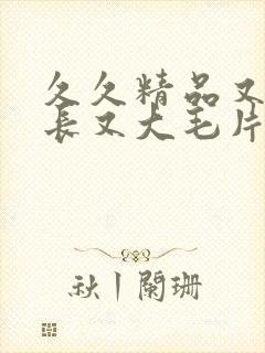 久久精品又粗又长又大毛片