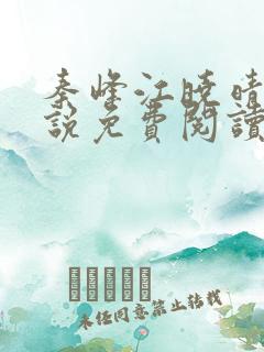 秦峰江晓晴的小说免费阅读无弹窗