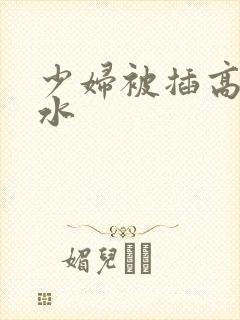 少妇被插高潮喷水