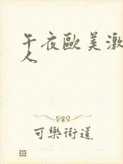 午夜欧美激情黑人