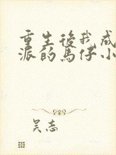 重生后我成了反派的马仔小说免费阅读