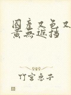 国产又色又爽又黄无遮挡