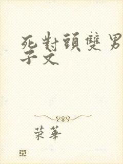 死对头双男主生子文