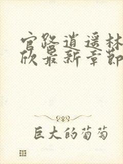 官路逍遥林峰宁欣最新章节在线阅读