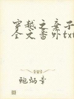 穿越之弃子横行全文番外txt下载