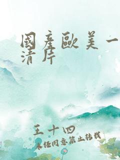 国产欧美一级高清片