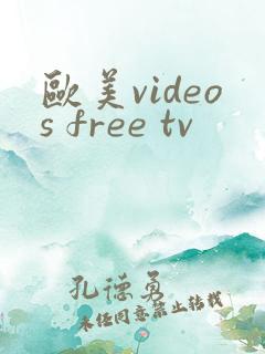 欧美videos free tv