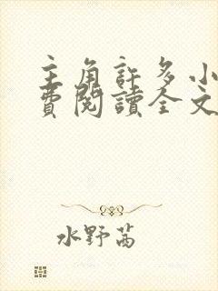 主角许多小说免费阅读全文无弹窗