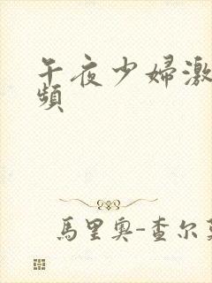 午夜少妇激情视频