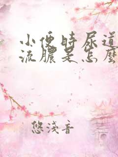 小便时尿道刺痛流脓是怎么回事,能治好嘛