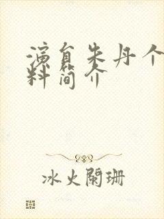 演员朱丹个人资料简介