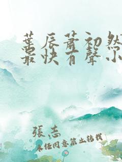 叶辰萧初然更新最快有声小说