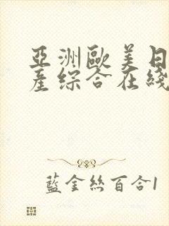 亚洲欧美日韩国产综合在线