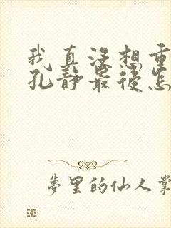 我真没想重生啊孔静最后怎么样了