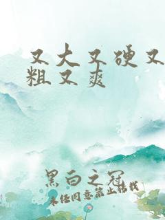 又大又硬又长又粗又爽