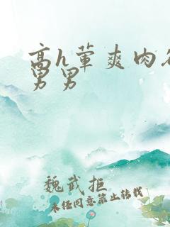 高h荤爽肉欲文男男