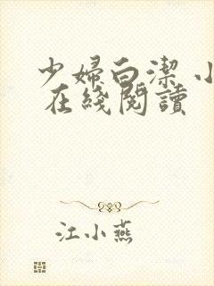 少妇白洁 小说 在线阅读