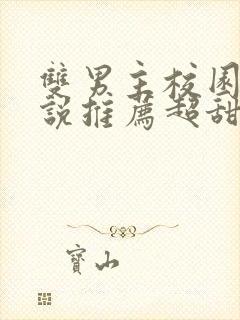 双男主校园文小说推荐超甜