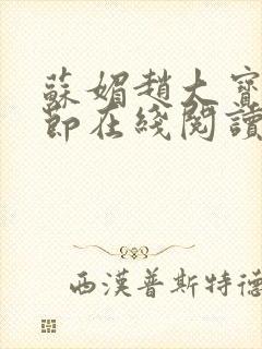 苏媚赵大宝全章节在线阅读