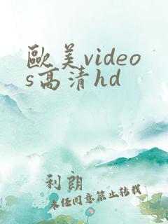 欧美videos高清hd