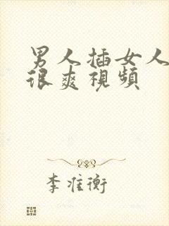 男人插女人下面很爽视频